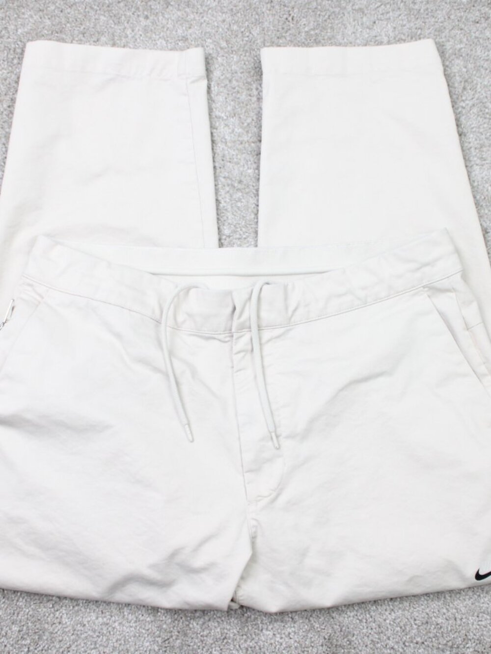 Nike Pants Mens 34x26 Beige Sportswear Style Essentials Unlined Cropped Swoosh